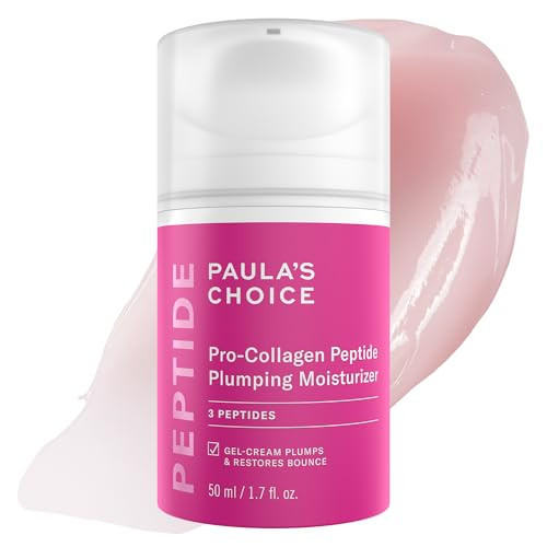 Paula's Choice Pro-Collagen Peptide Plumping Face Moisturizer, Daily Gel Face Cream for Deep Lightweight Hydration, Wrinkles & Loss of Firmness, Fragrance-Free, 1.7 Fl Oz | Amazon (US)