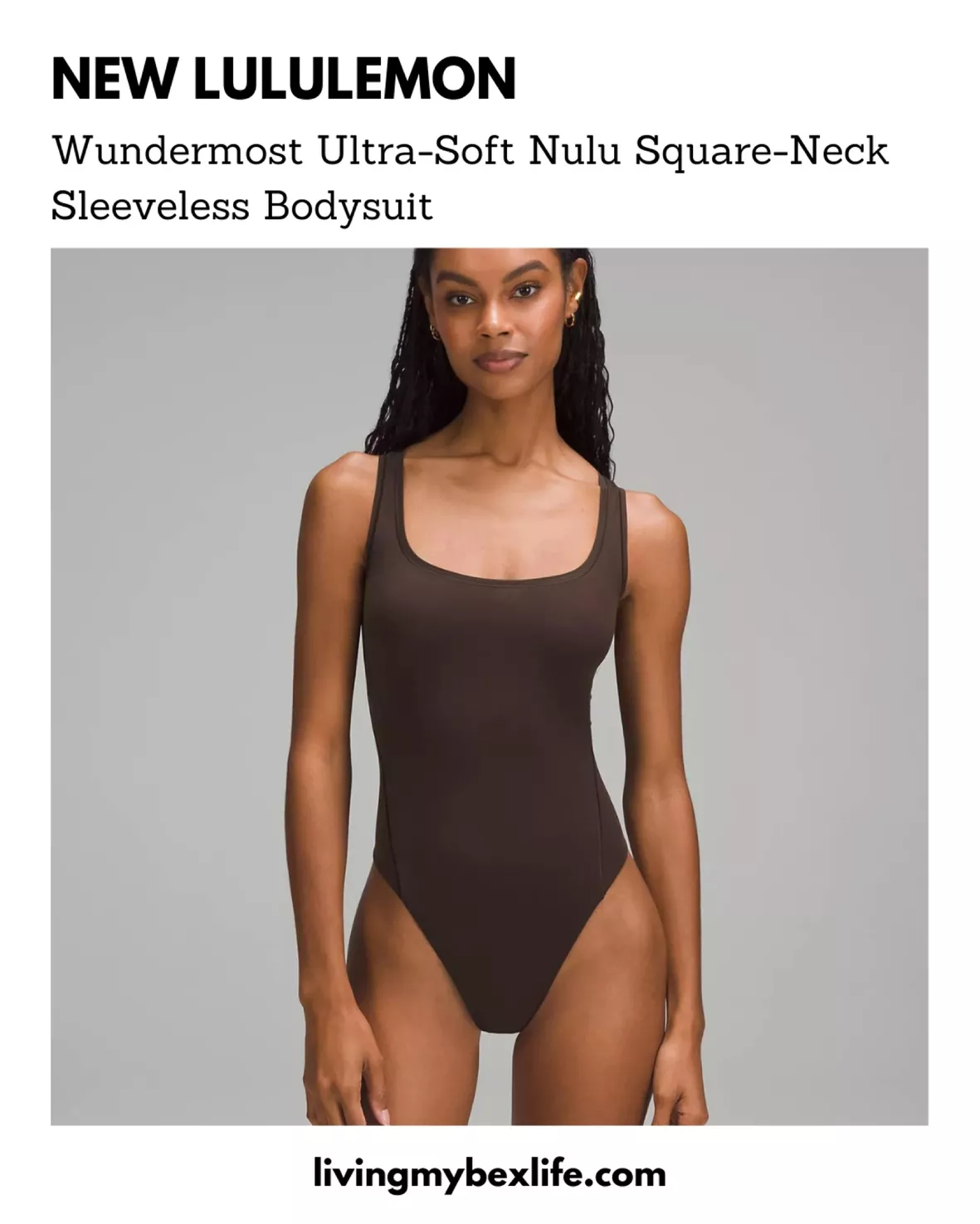 Wundermost Ultra-Soft Nulu Square-Neck Sleeveless Bodysuit