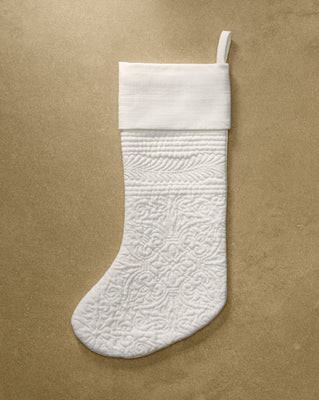Trapunto Embroidered Stocking | McGee & Co. (US)