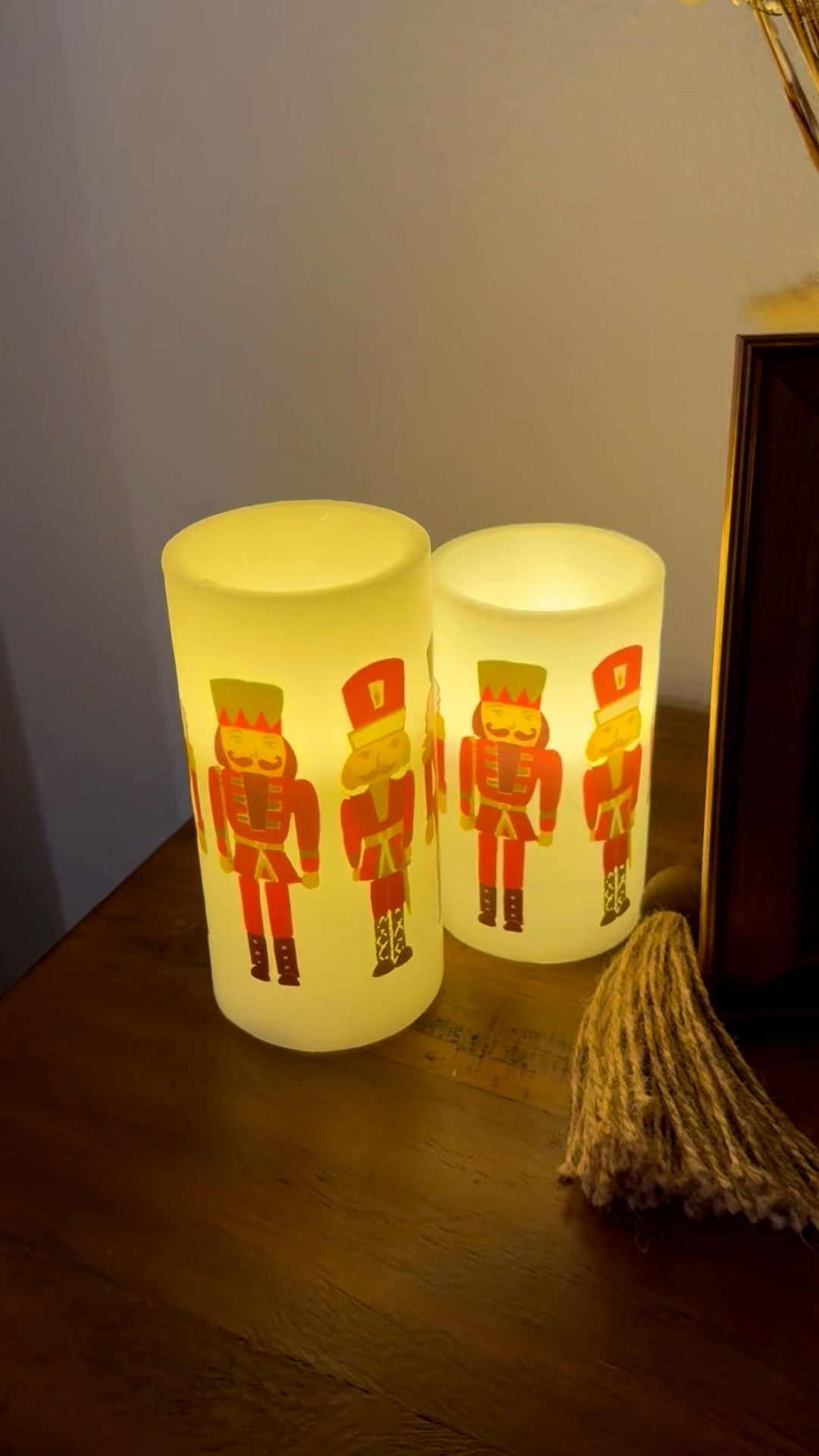 Nutcracker candles (battery operated) so cute and cozy for Christmas 

#LTKHoliday #LTKHome #LTKSeasonal