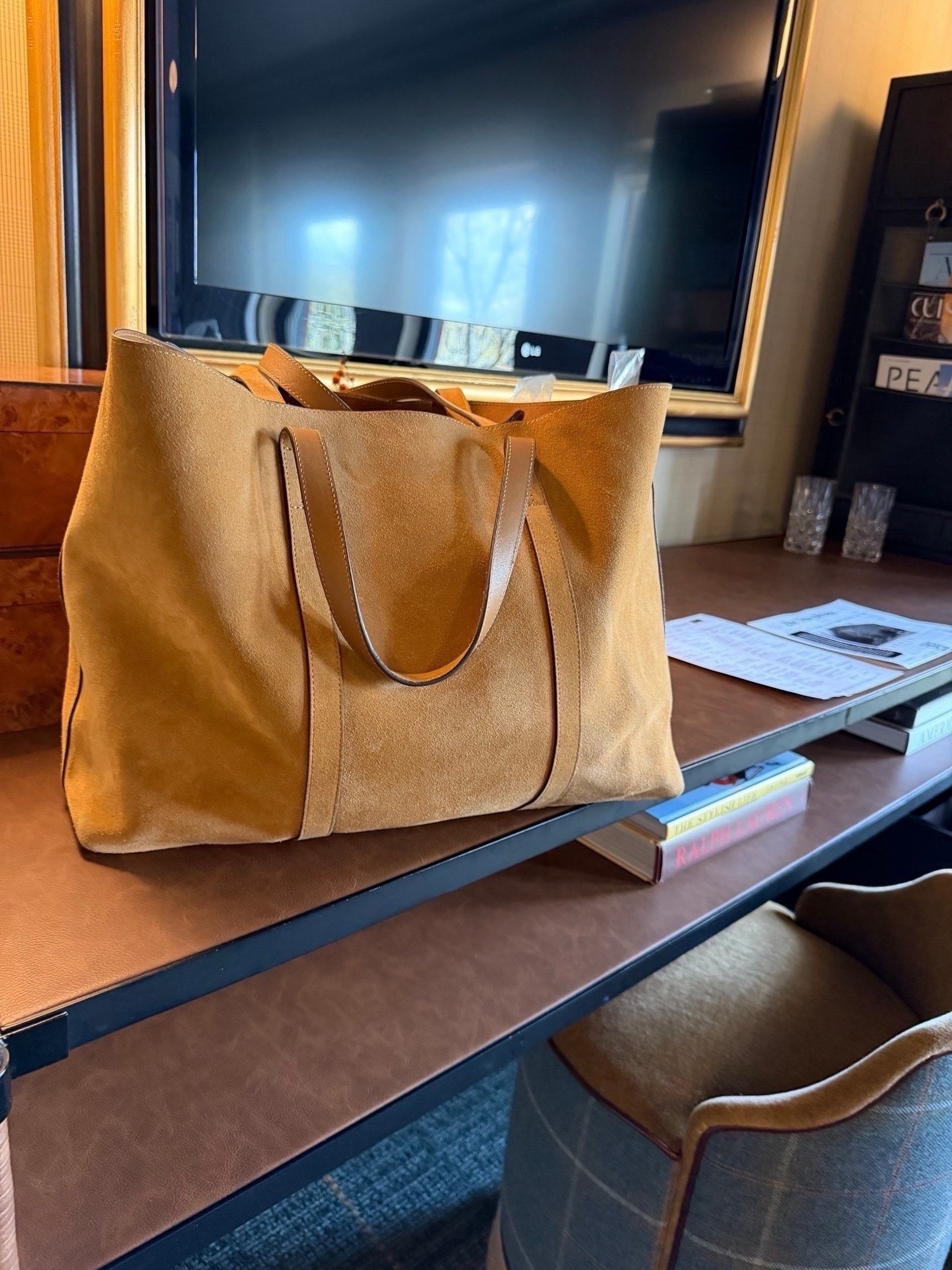 This suede tote turned out to be the perfect bag to bring on vacation because it holds everything without feeling oversized. It is stylish, practical, and easy to pair with so many spring and summer outfits. I love finding accessories that work just as well for travel days as they do for everyday life. s

#LTKOver40 #LTKMidsize #LTKdayinmylife