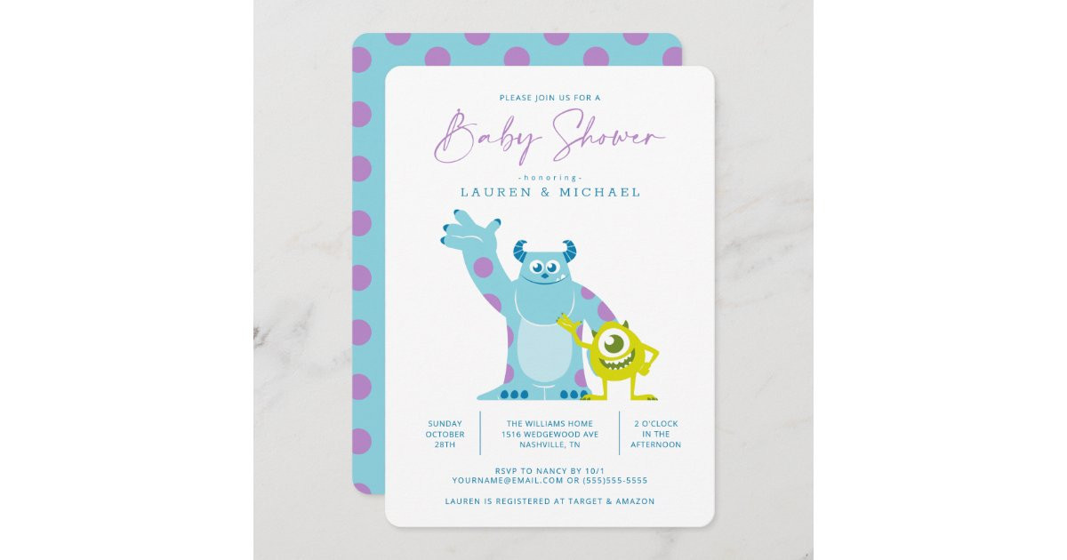 Monsters Inc. Baby Shower Invitation | Zazzle | Zazzle