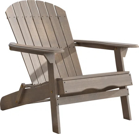 Highland Dunes Woking Solid Wood Folding Adirondack Chair | Wayfair North America