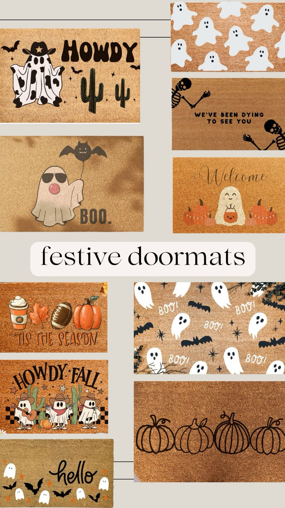 festive doormats for this halloween season :) 

these plus more linked ! 

#LTKFindsUnder50 #LTKSeasonal #LTKHome