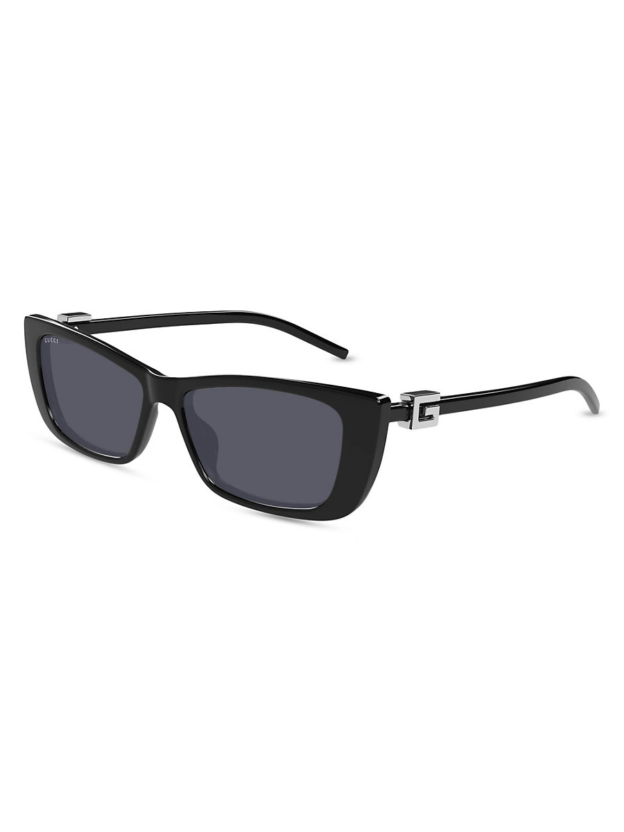 Women's G String 53MM Cat-Eye Sunglasses - Grey Black | Saks Fifth Avenue