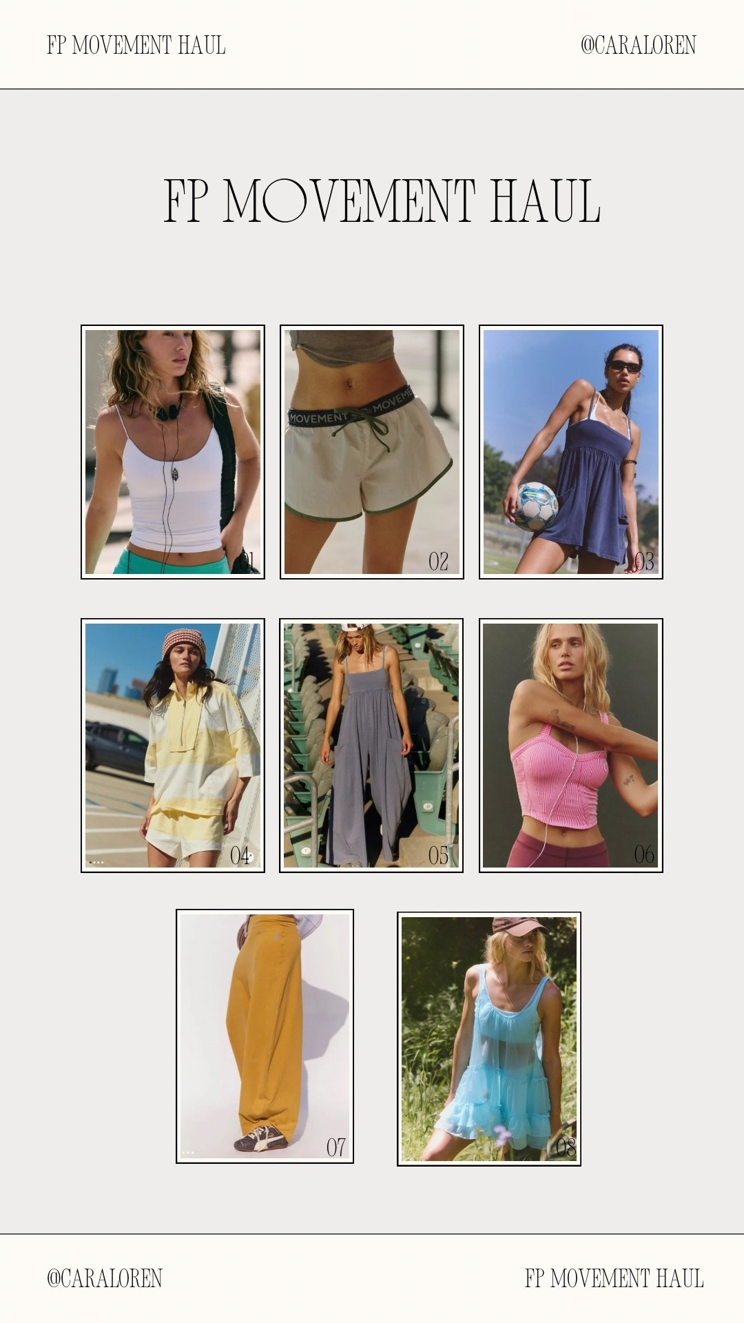 Everything from last week’s FP movement haul!