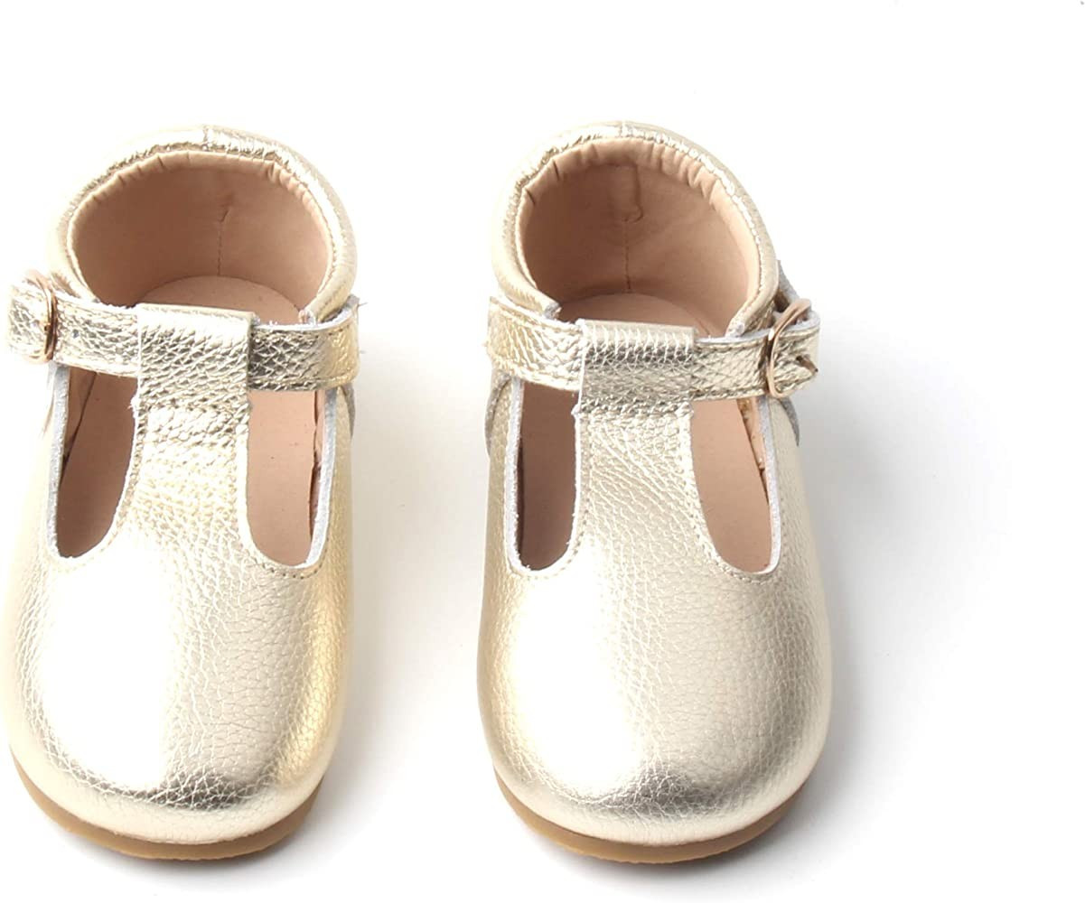 Hard-Sole Toddler Mary Janes, 15+ Colors, Premium Leather, Toddler Shoes, Toddler T-Bar Shoes, To... | Amazon (US)