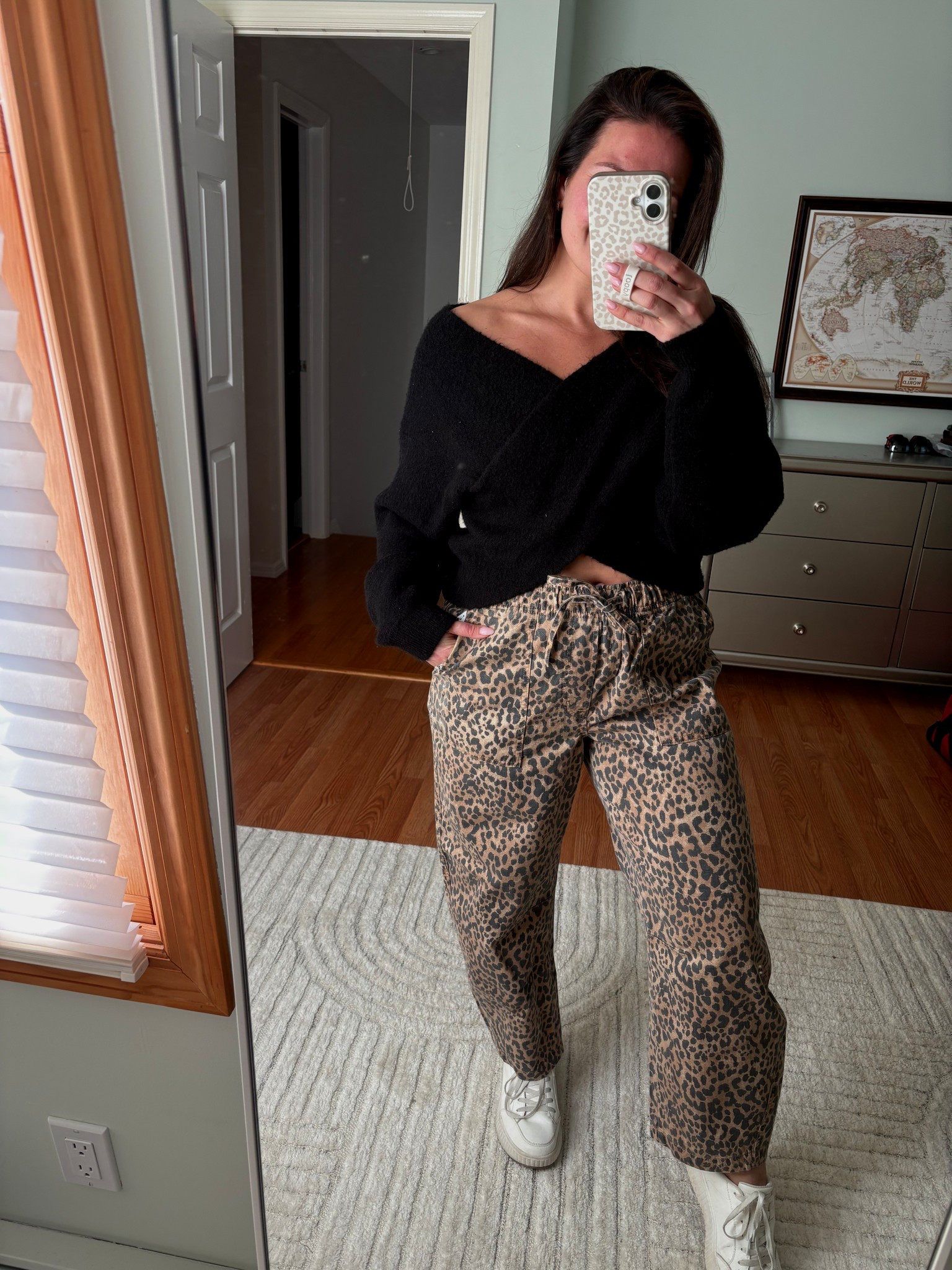 Leopard print but make it comfy! These mid rise pull on barrel jeans from Gap are giving statement and comfy. Wearing a medium but could have sized down. #LTKspringstyle #GapStyle #LTKtrend

#LTKStyleTip #LTKParties #LTKSeasonal