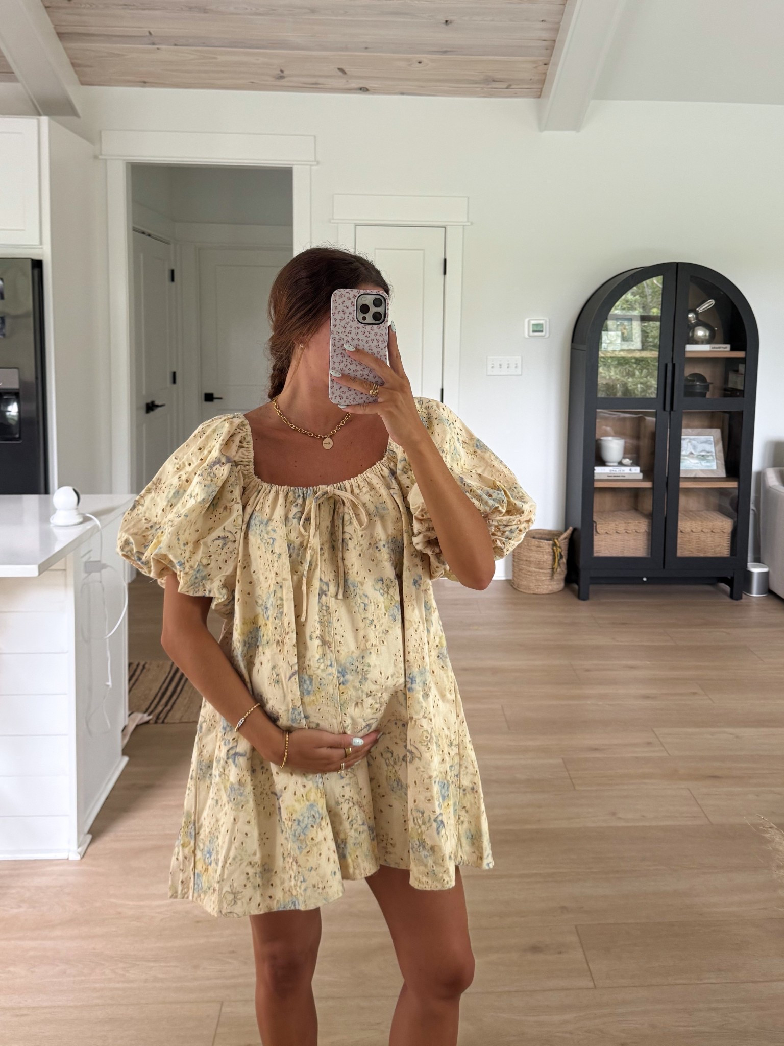 bump friendly mini dress🌼 so cute for Easter sunday! wearing size S 

mom to be, first time mom, bumpfit, bump friendly outfit, bump fashion, pregnancy style, maternity dress, summer outfit, vacation outfit, Easter dress, spring style trends, puff sleeve 

#LTKBump #LTKStyleTip #LTKSeasonal