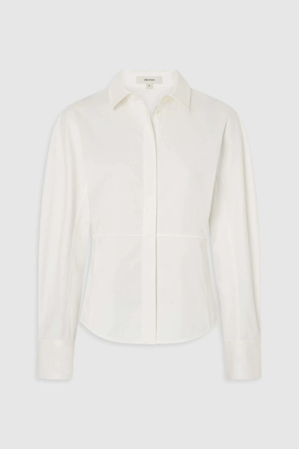Sculptured Shirt White | Oroton