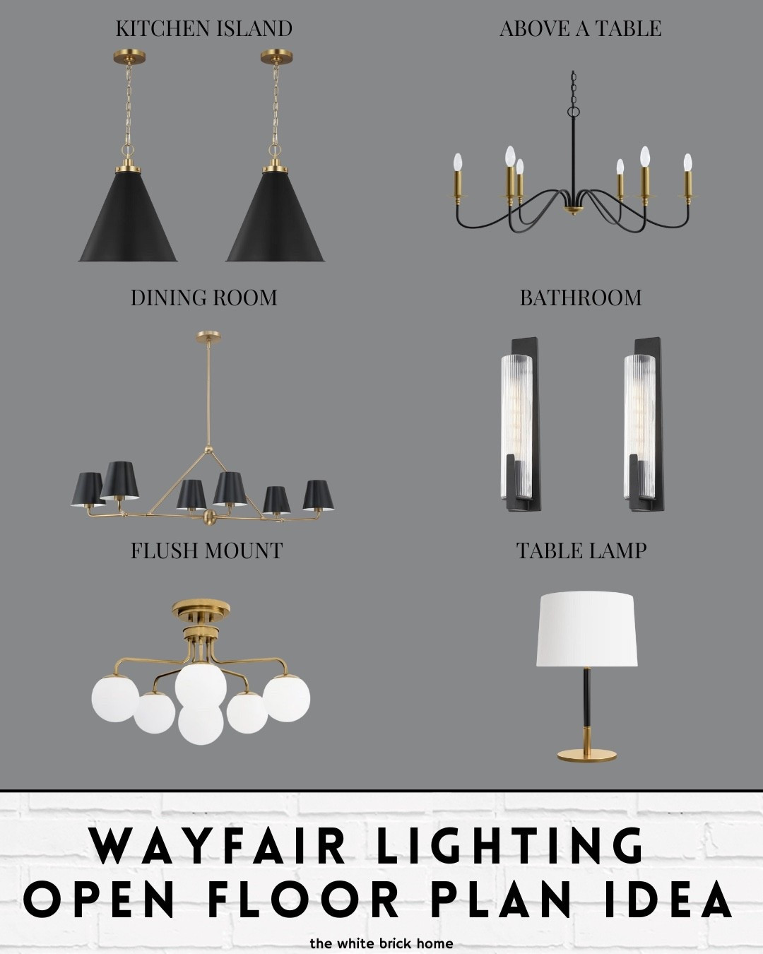 Light fixture options from Wayfair home! 

🖤🖤

Wayfair, Wayfair lighting, light fixtures, black and brass light fixture, kitchen island lights, chandelier, wall sconces, table lamp, office lighting, dining room light fixture 

#LTKSaleAlert #LTKStyleTip #LTKHome