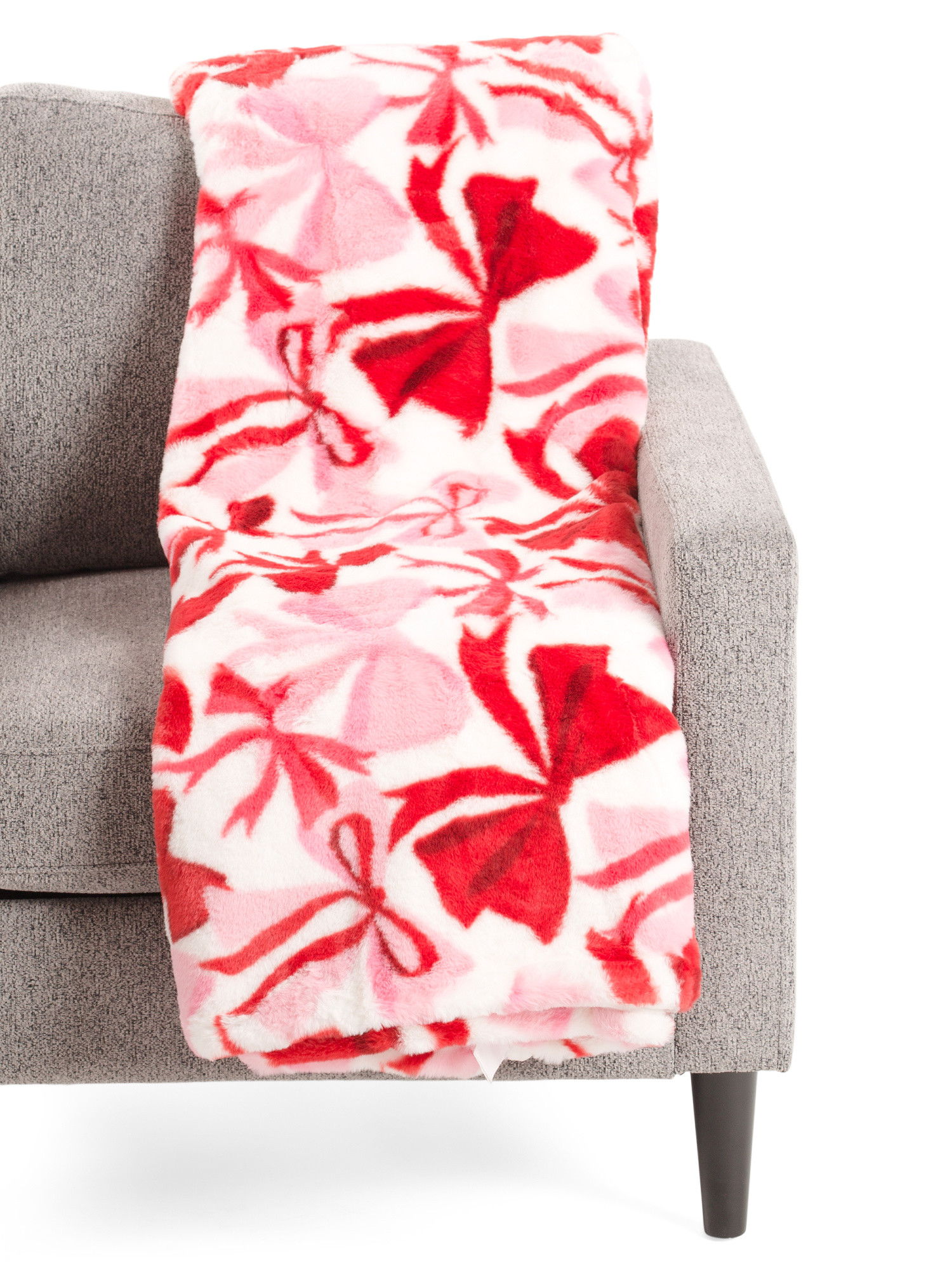 Bows Faux Fur Blanket | Bed & Bath | Marshalls | Marshalls