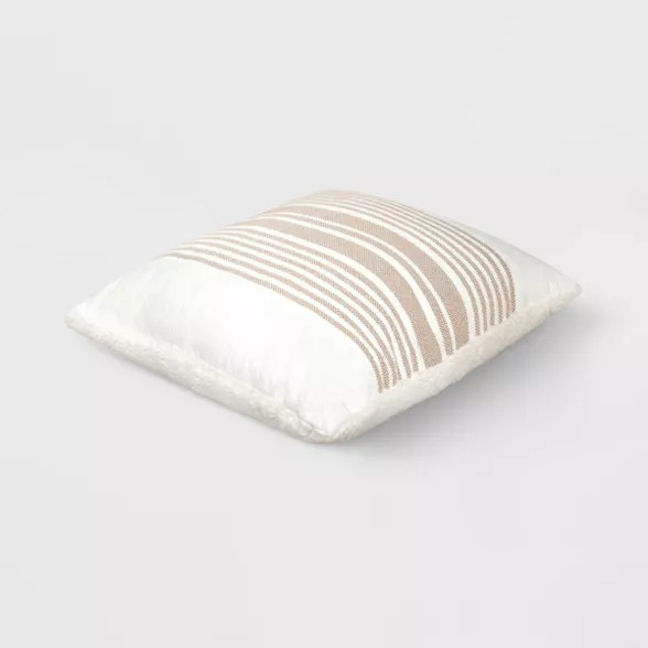 18"x18" Square Woven Striped Throw Pillow | Target