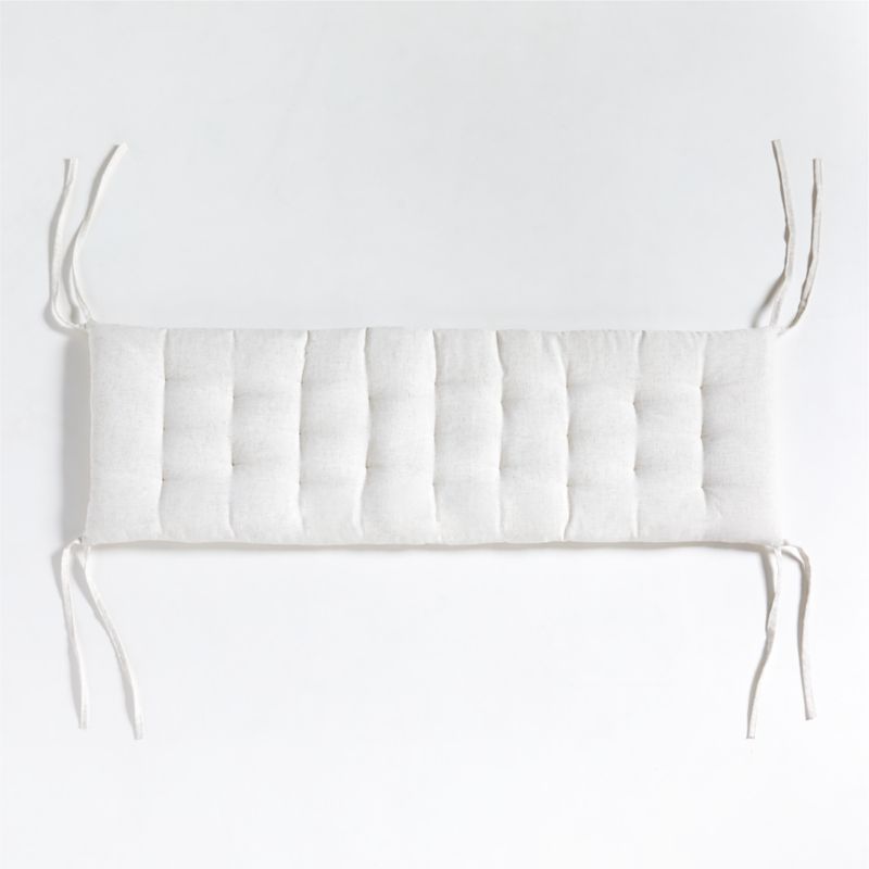 Solano King Wood Bed Headboard Cushion | Crate and Barrel | Crate & Barrel