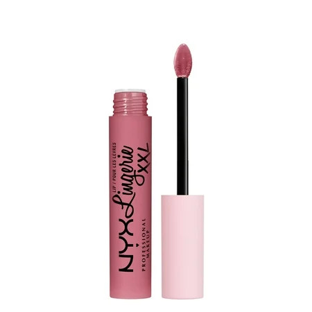 NYX Professional Makeup Lip Lingerie XXL Smooth Matte Liquid Lipstick, 16hr Longwear, Maxx Out, 0.13 fl oz | Walmart (US)
