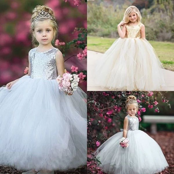 Kids Girl Flower Wedding Dress Party Bridesmaid Dress Gown Formal Occasion Dresses | Walmart (US)