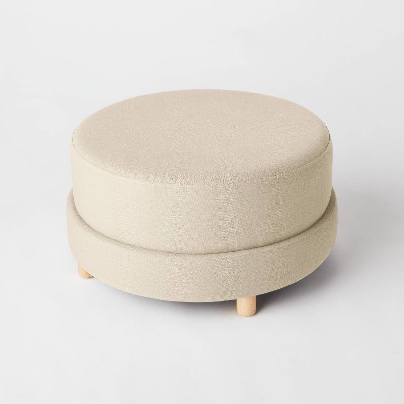 Wilmington Upholstered Round Ottoman - Threshold™ designed with Studio McGee | Target