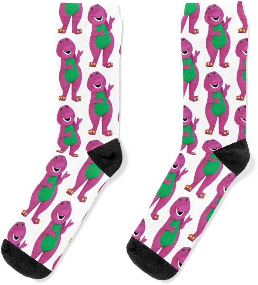 Socks Barney Warm The Thanksgiving Dinosaur Birthdays Crew Unisex Sublimation Socks Gift For Mens... | Amazon (US)