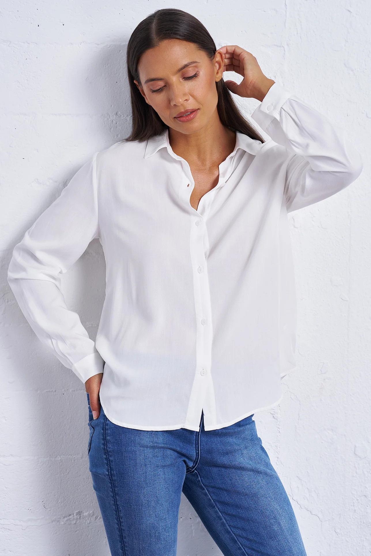 Easy Buttondown - Breathable & Lightweight Button-Up for Modern Women | Franne Golde | Franne Golde