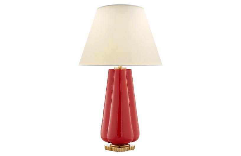 Penelope Table Lamp, Berry Red | One Kings Lane