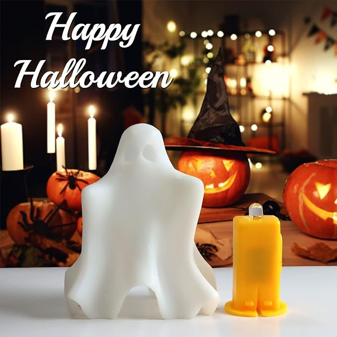 TEYOUYI Halloween Light Up Ghost,Cute Lamp Glow in The Dark Cute Hug Me Ghost/ 2 Lighting Modes,W... | Amazon (US)