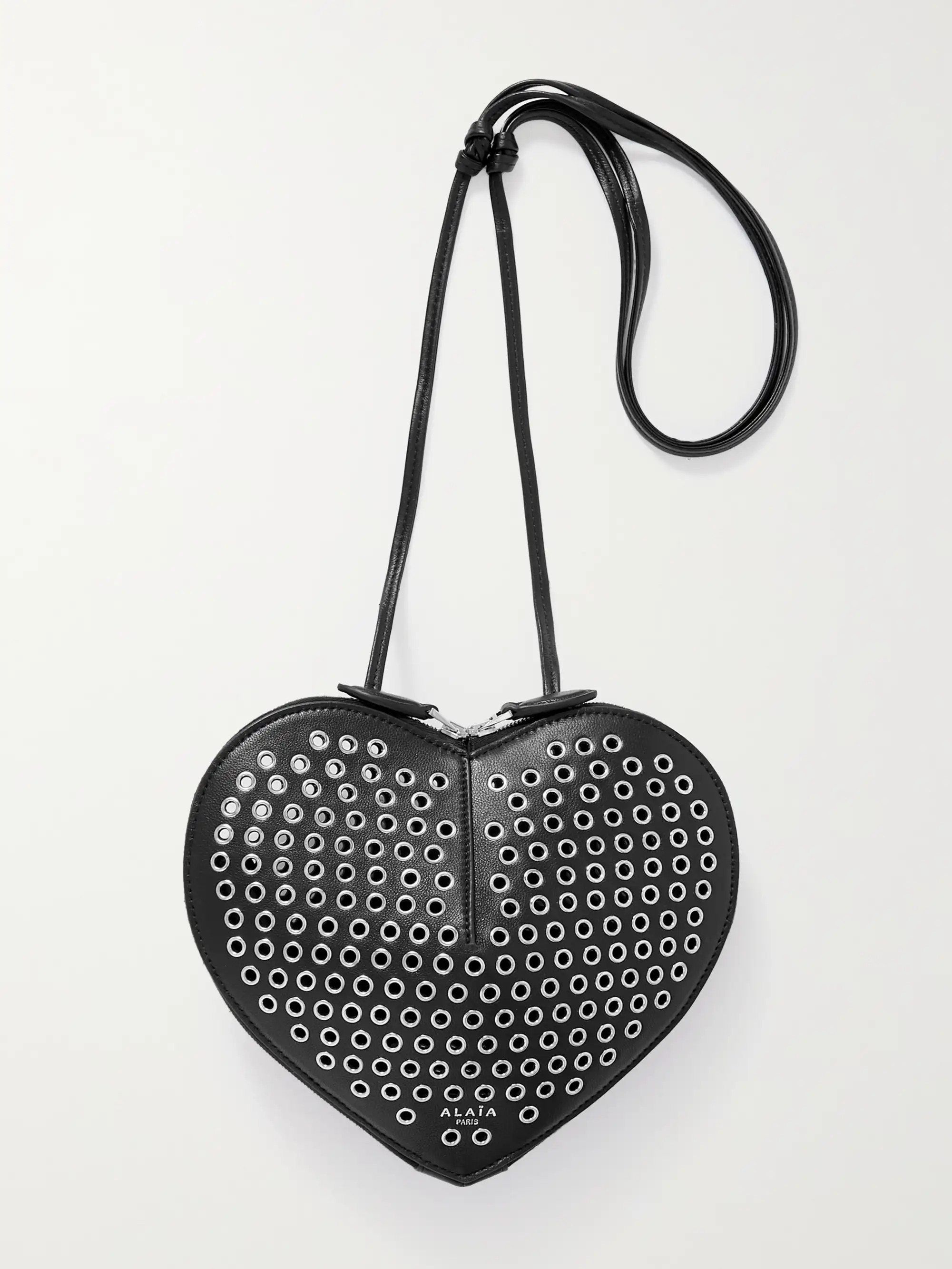 Le Coeur eyelet-embellished leather shoulder bag | NET-A-PORTER (UK & EU)