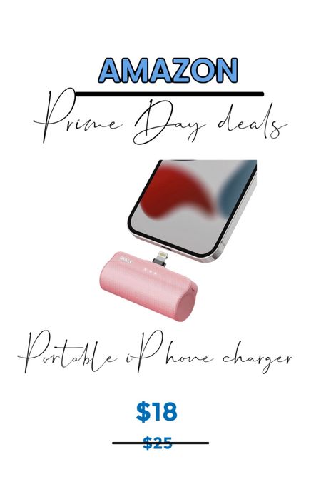 Amazon prime day deal - portable iPhone charger 

#LTKxPrimeDay #LTKtravel #LTKFind