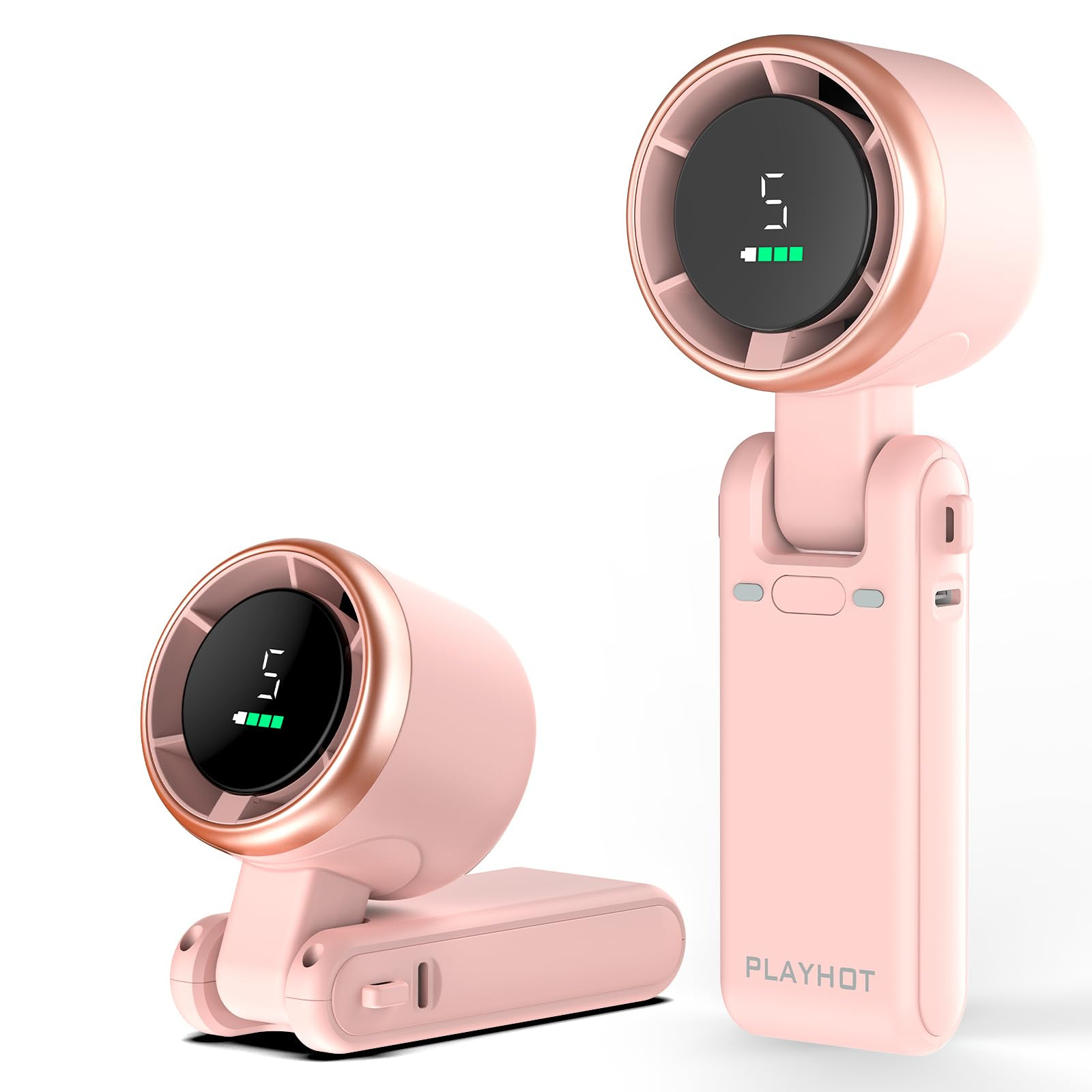 Portable Handheld Turbo Fan, 5-Speed Personal Fans, 5000mAh Rechargeable Fans Up to 12 Hours, Wei... | Amazon (US)