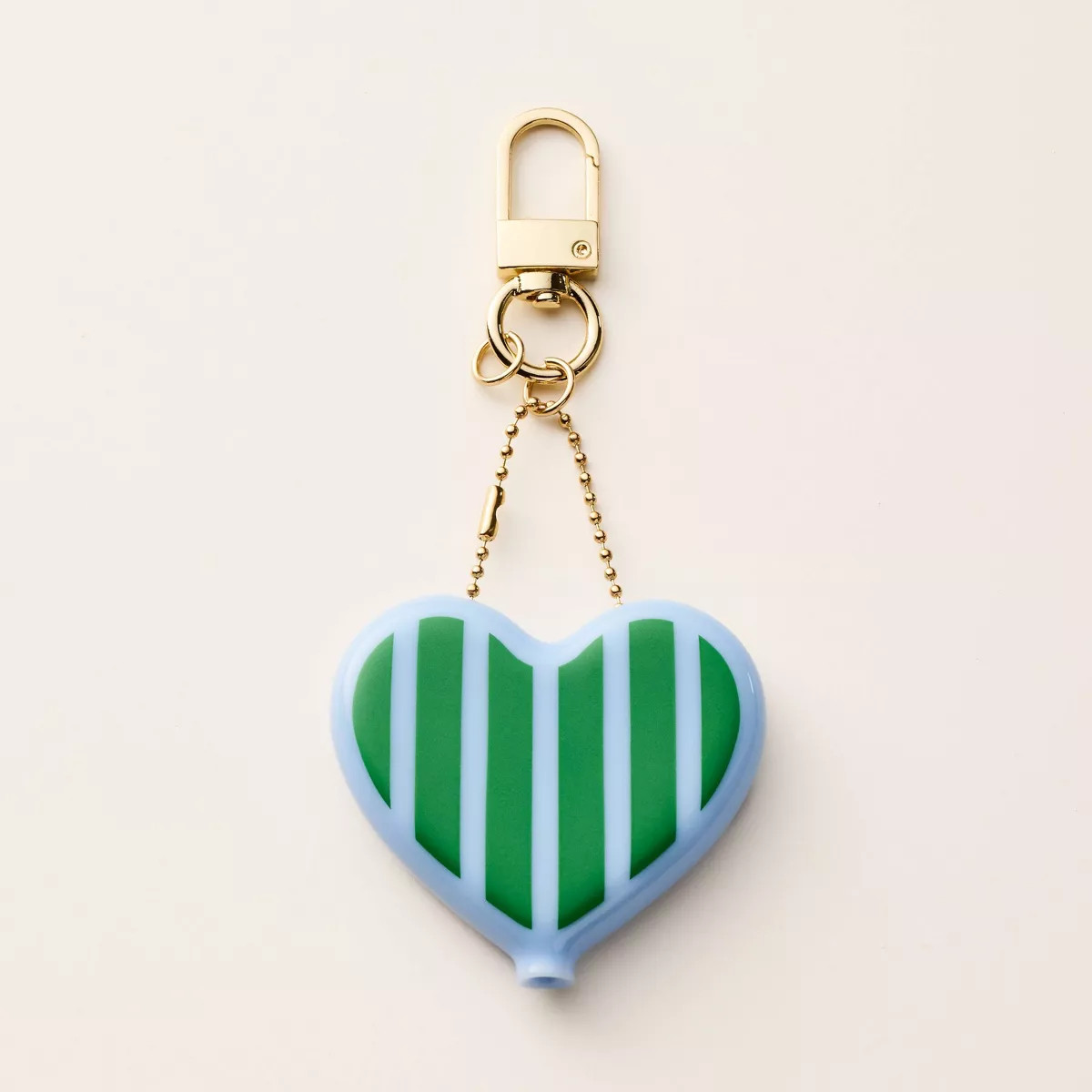 Striped Heart Coin Purse Bag Charm Keychain - kate spade new york x Target Green/Blue | Target