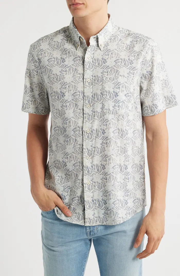 Faherty Breeze Short Sleeve Button-Down Shirt | Nordstrom | Nordstrom