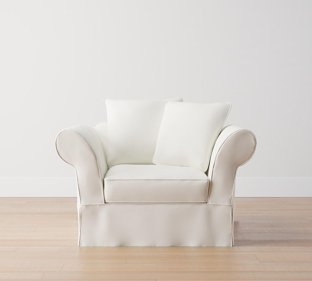 Charleston Slipcovered Chair-and-a-Half | Pottery Barn (US)