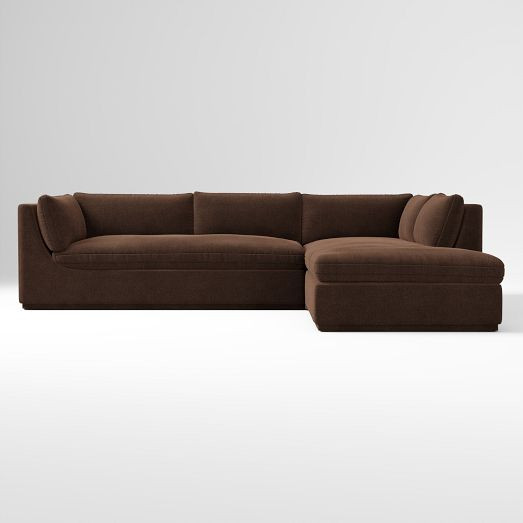 Loring 2-Piece Bumper Chaise Sectional (112") | West Elm (US)