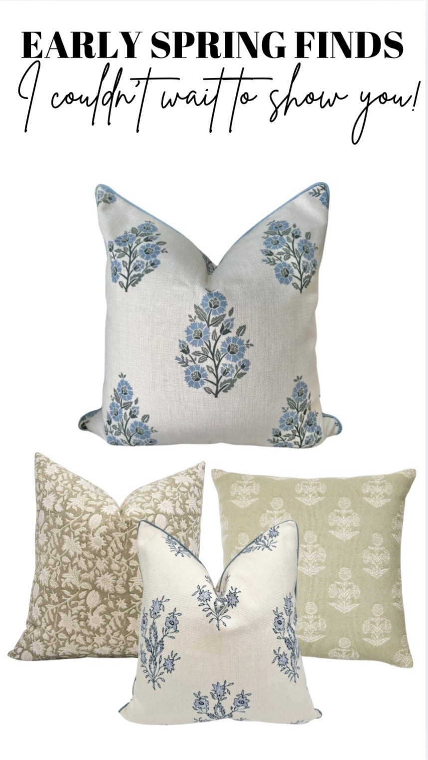 Pretty spring throw pillows! 

#LTKHome #LTKSeasonal #LTKSaleAlert