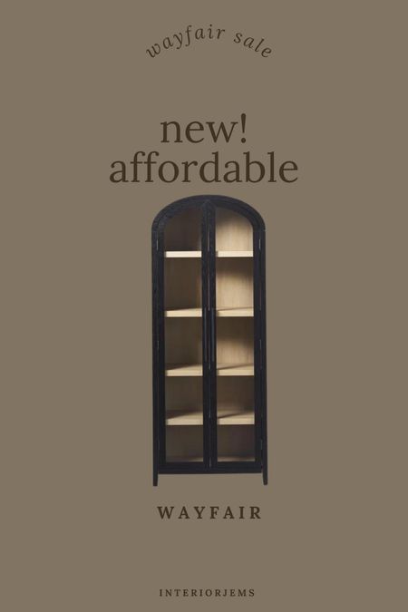 Just found this new arched cabinet at an incredible price under $600 for this natural wood and black arched cabinet, popular style, living room, furniture, dining room, room, furniture, kitchen, furniture, display cabinet, storage cabinet

#LTKStyleTip #LTKHome #LTKSaleAlert