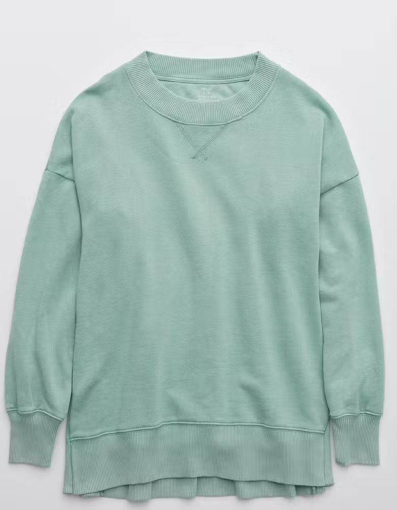 Aerie Good Vibes Oversized Sweatshirt | American Eagle Outfitters (US & CA)