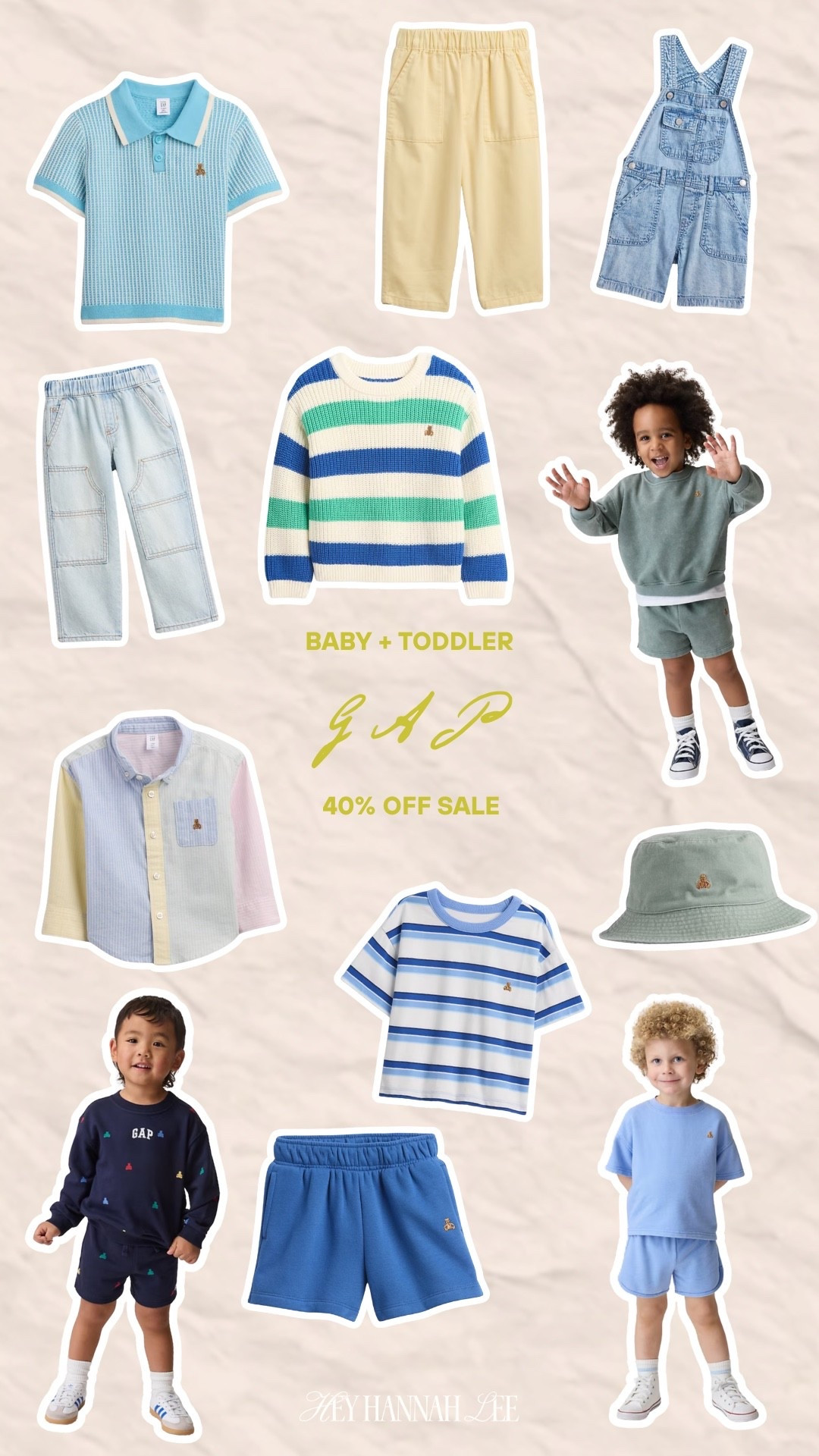GAP 40% off everything sale!
baby & toddler clothes, spring outfits, baby boy, toddler boy, outfits

#LTKKids #LTKootd #LTKBaby
