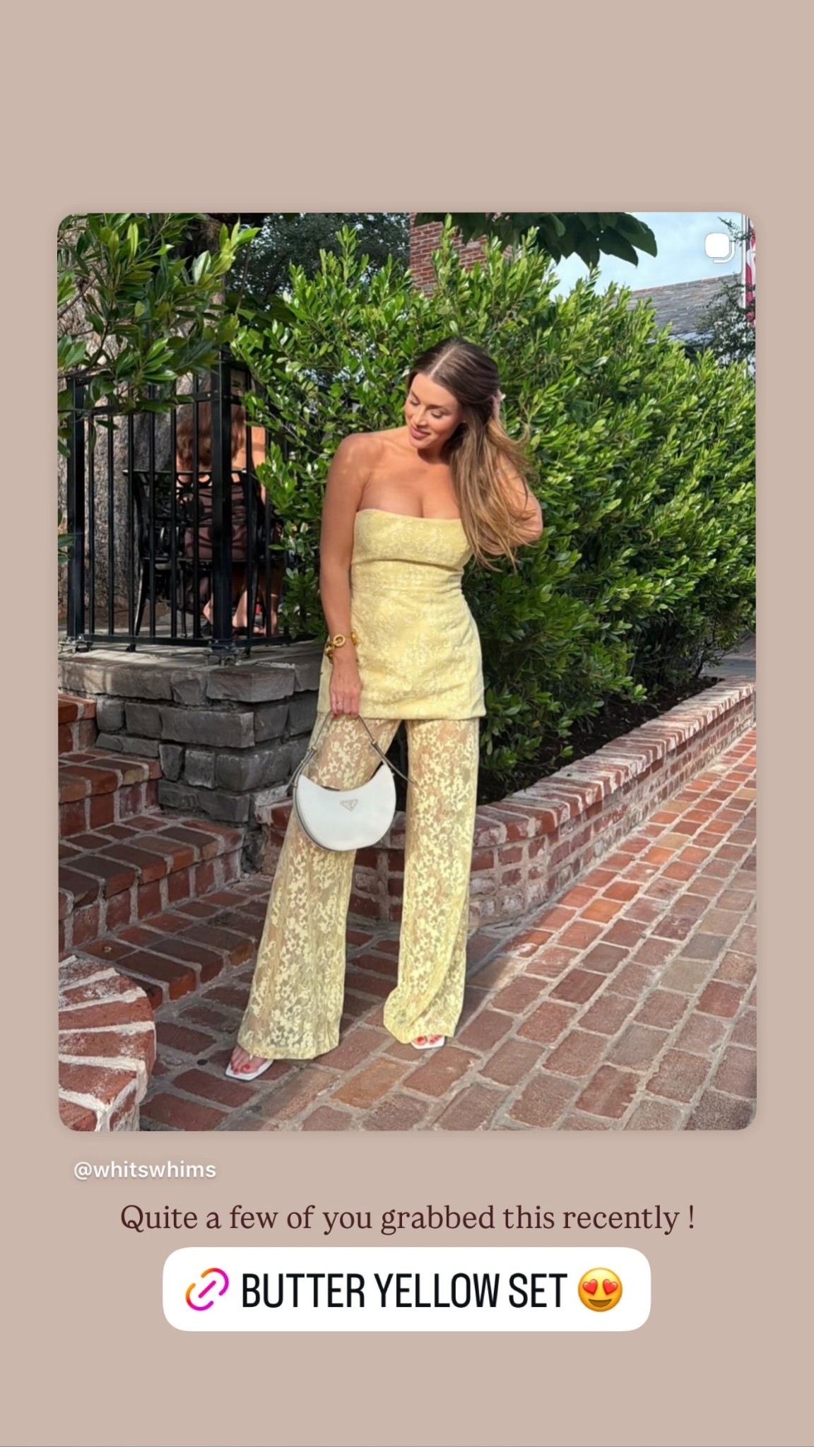 Quite a few of you grabbed this butter yellow lace set from @Revolve recently!

Wearing a medium in the pants + top.

#LTKootd #LTKSeasonal