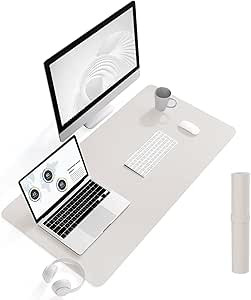 Non-Slip Desk Pad, Waterproof PVC Leather Desk Table Protector, Ultra Thin Large Mouse Pad, Easy ... | Amazon (US)