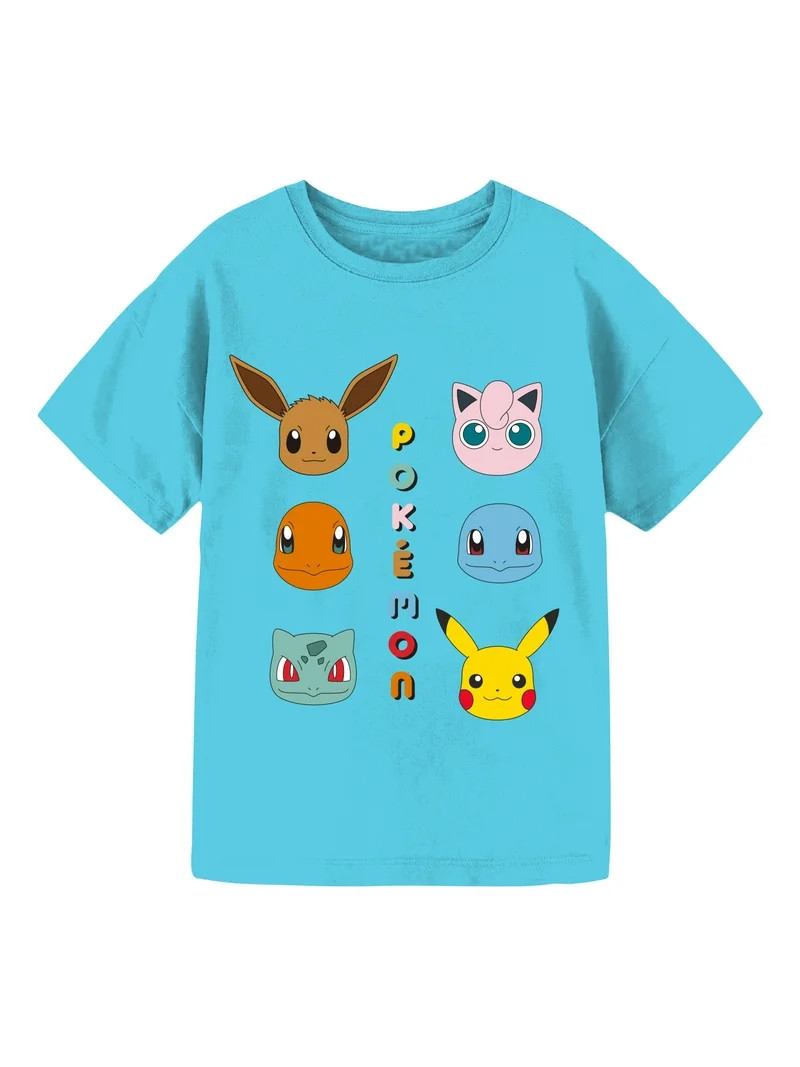 Pokémon Girls Short Sleeve Graphic T-Shirt, Sizes 4-16 | Walmart (US)
