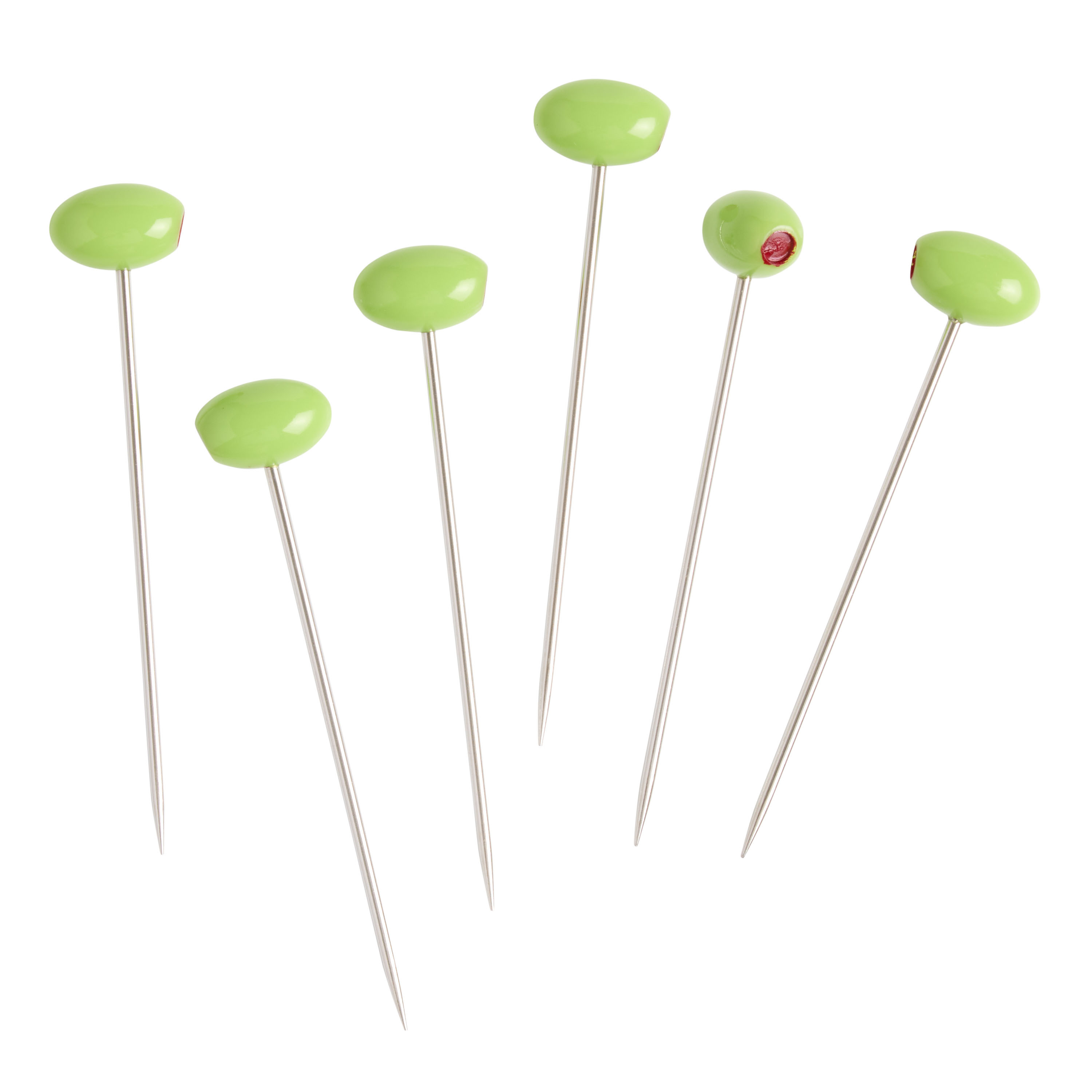 Olive Metal Cocktail Pick 6 Pack | World Market