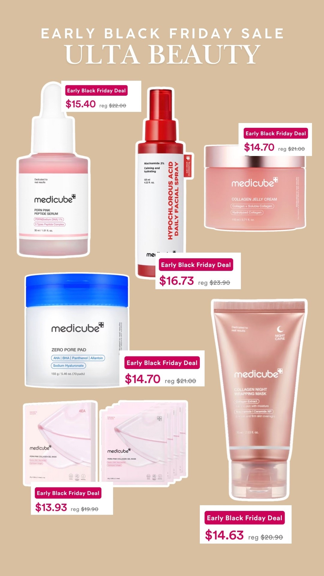 Korean skincare | Ulta beauty sale | medicube sale | skincare | skincare products | Korean beauty 

#LTKSaleAlert #LTKBeauty #LTKFindsUnder50