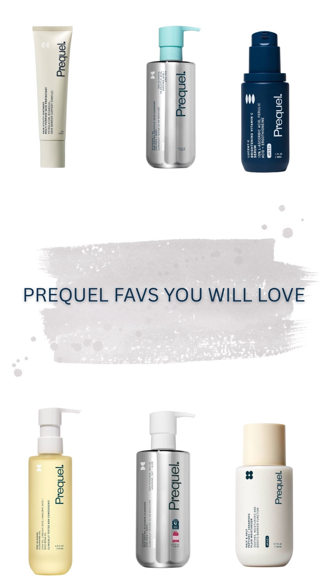 If you haven’t tried Prequel yet- be prepared to be amazed by the effectiveness, the quality, the size of the products, and the affordability. These are the items that are my personal favs.  You’ll love them. 💙

#LTKFindsUnder50 #LTKBeauty #LTKOver40