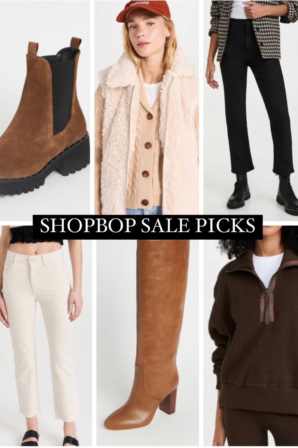 All I have my eye on for the Shopbop sale! Freda Salvador rain resistant boots, Rails vest, Mother Rider ankle Jeans, DL1961 white jeans, Loeffler Randal knee high boots, Varley half zip pullover 

#LTKsalealert