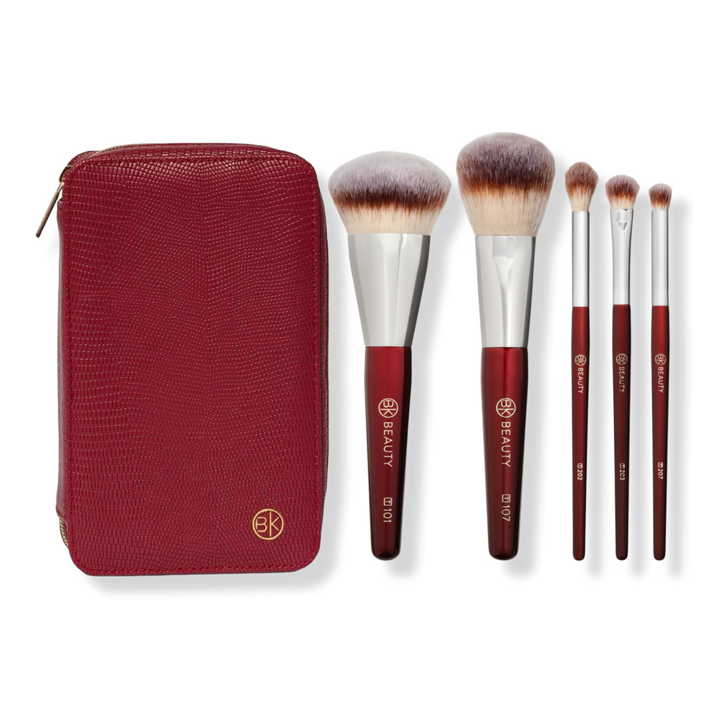 BK Beauty Travel Brush Set with Faux Leather Pouch | Ulta