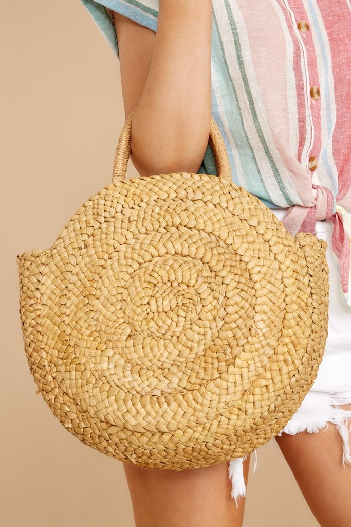 All Around It Tan Round Bag | Red Dress 