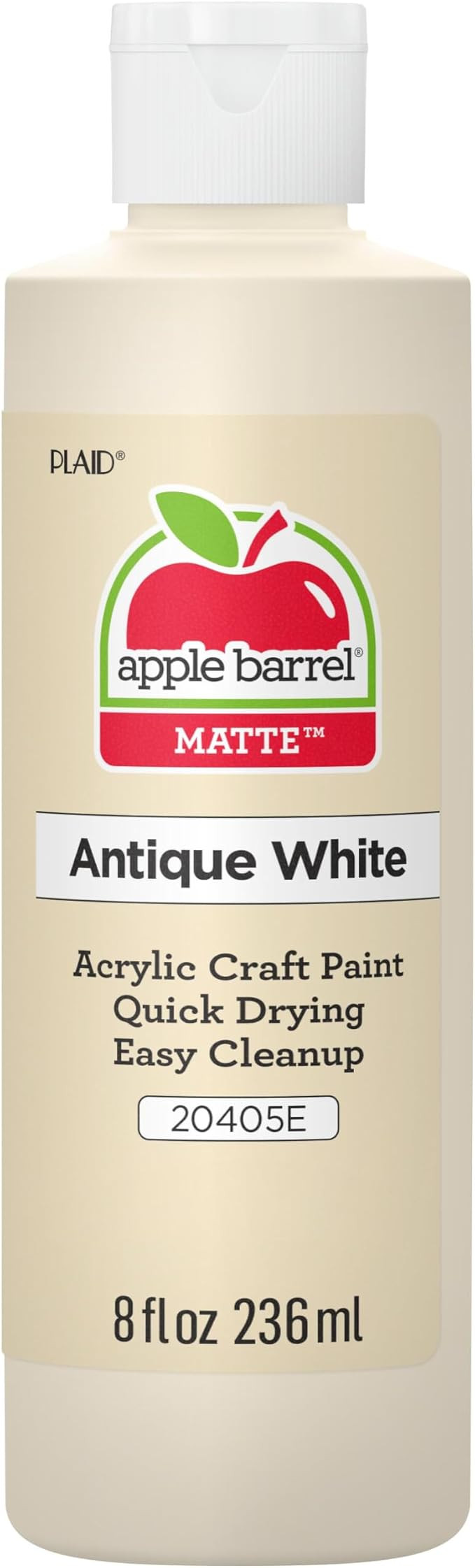 Apple Barrel Acrylic Paint in Assorted Colors (8 Ounce), J20405 Antique White- Pack of 1 | Amazon (US)