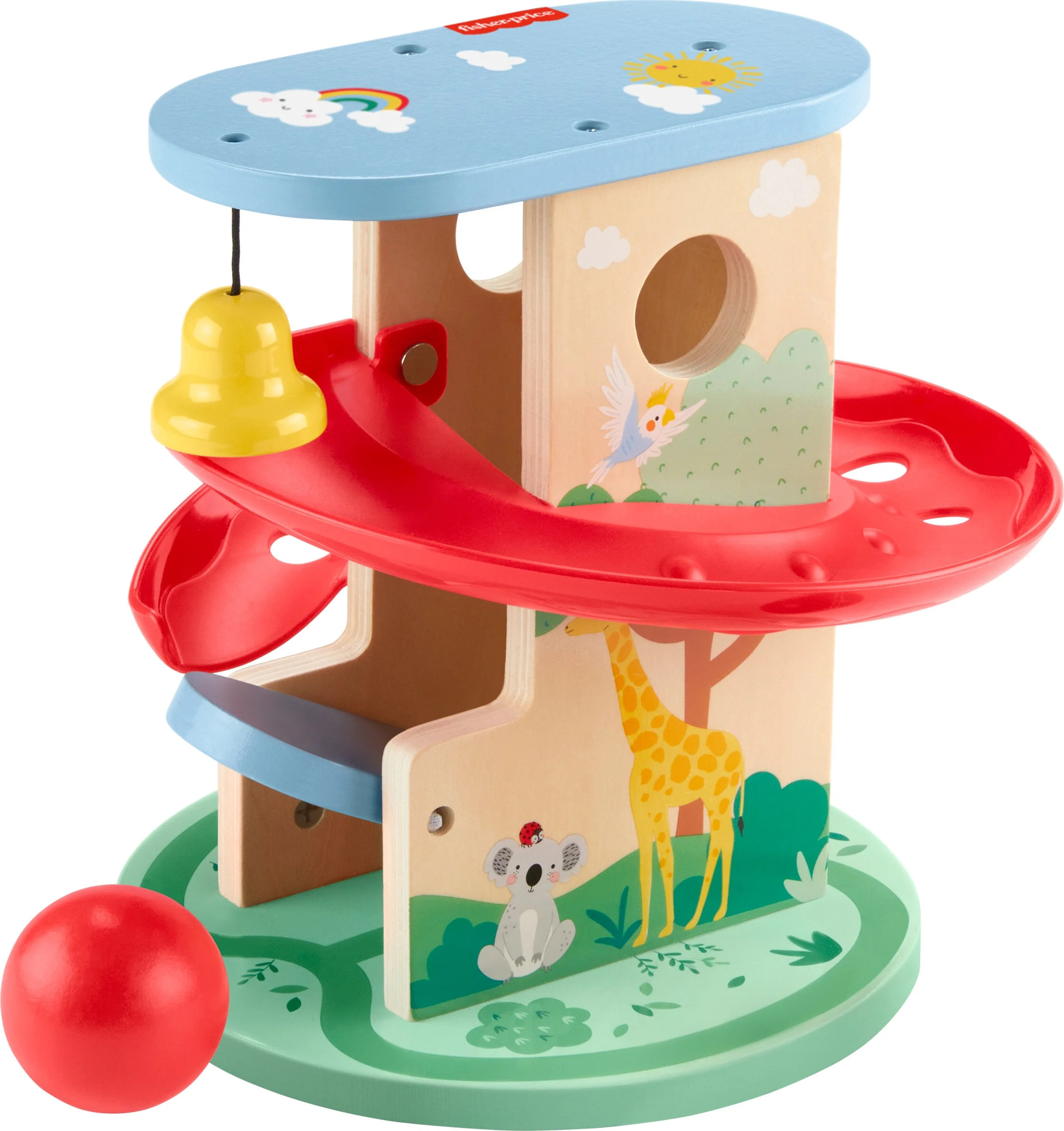 Fisher-Price Wooden Treehouse Ball Run for Developmental Role Play, 2 Pieces for Baby & Toddler, ... | Walmart (US)