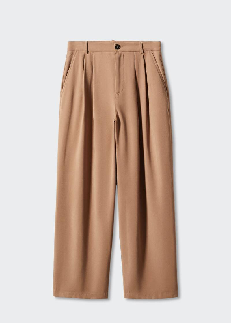 Wideleg-bundfaltenhose -  Damen | Mango Deutschland | MANGO (DE)