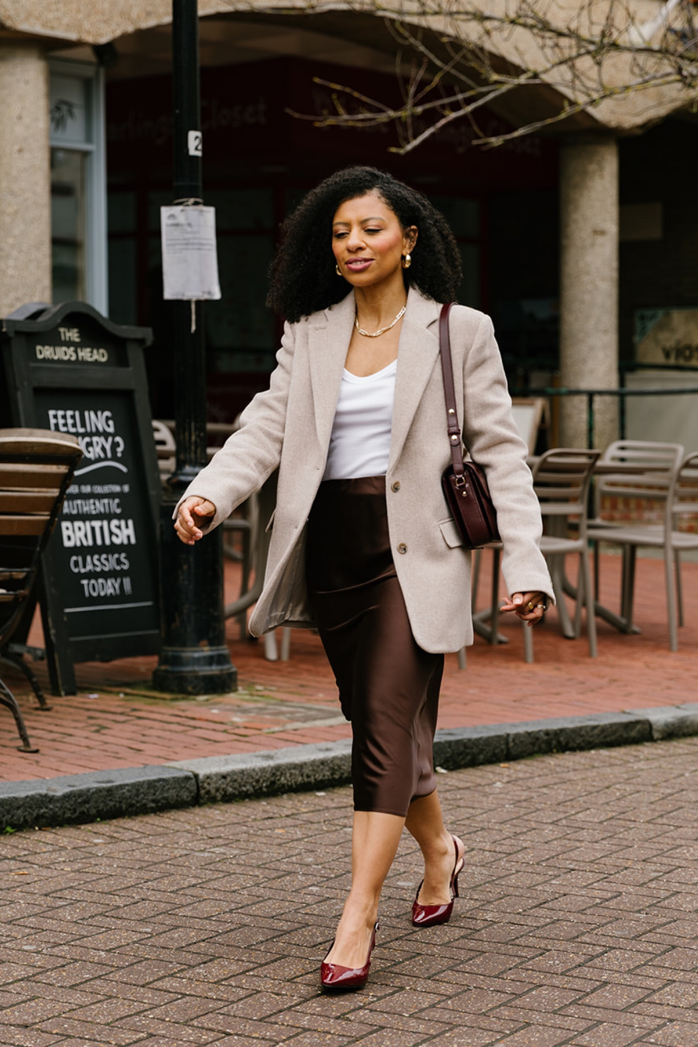 Spring outfit: satin midi skirt, tank top and Other Stories oversized blazer 

#LTKSeasonal #LTKstyletip #LTKworkwear