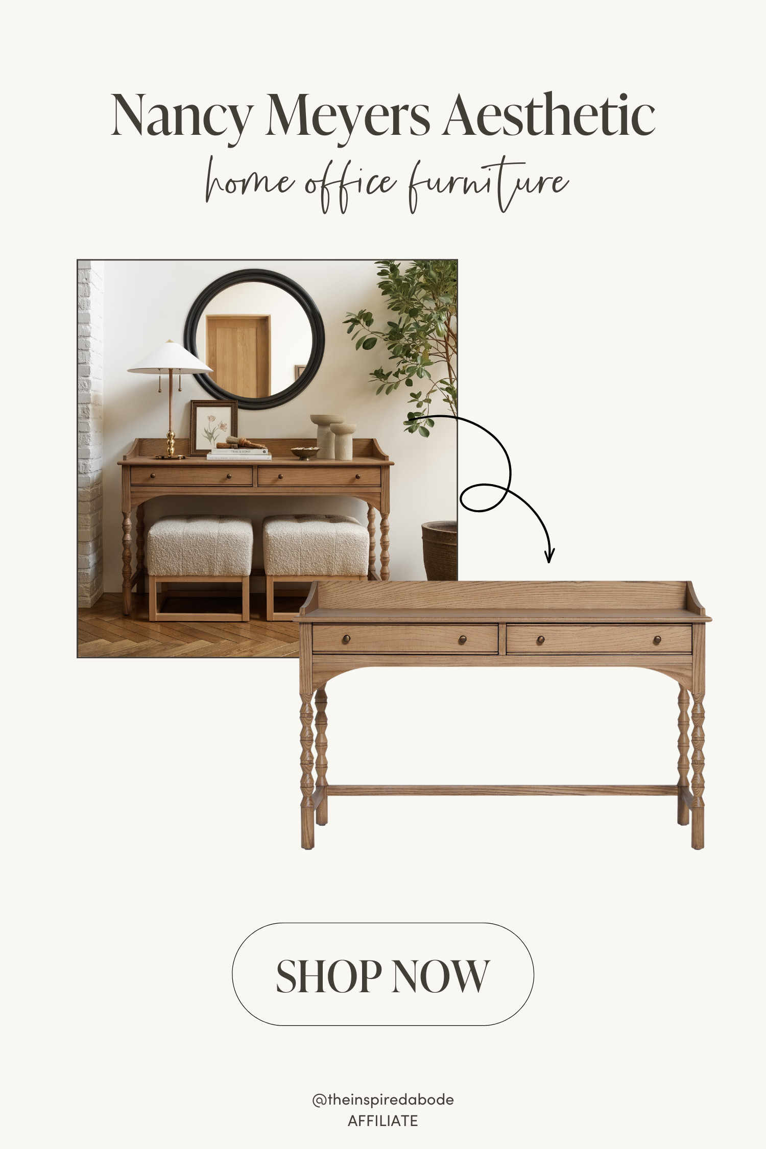 This console is giving us all of that quiet luxury with a Nancy Meyers twist. A soft, graceful curve, gorgeous wood tone, and styling-ready... just add your favorite items ✨ 

 #LTKHome